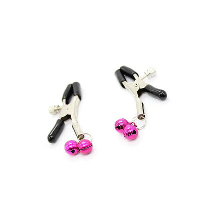 Pinzas Pezones Con Cascabel Rosa