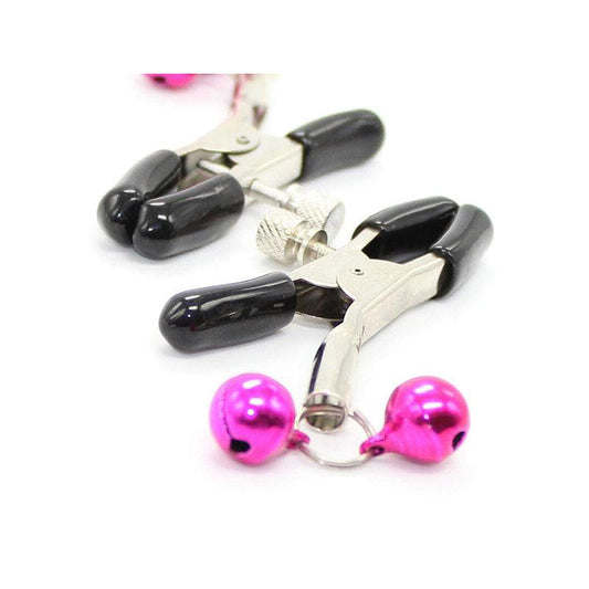 Pinzas Pezones Con Cascabel Rosa