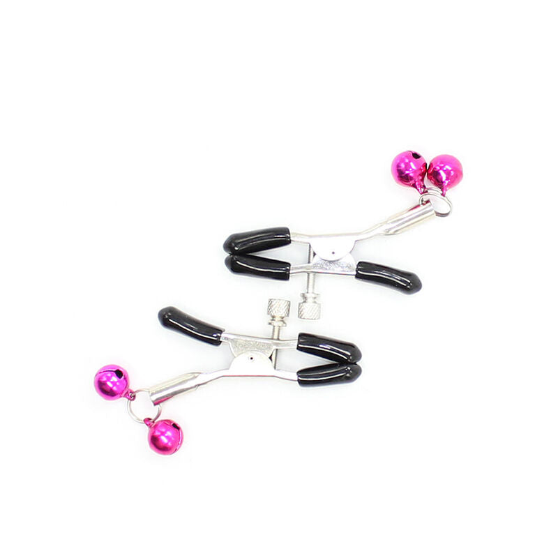 Pinzas Pezones Con Cascabel Rosa