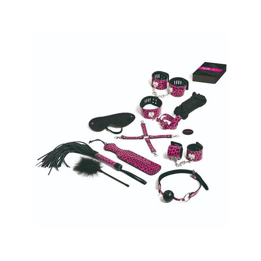 Juego 13 Accesorios Bondage Magenta