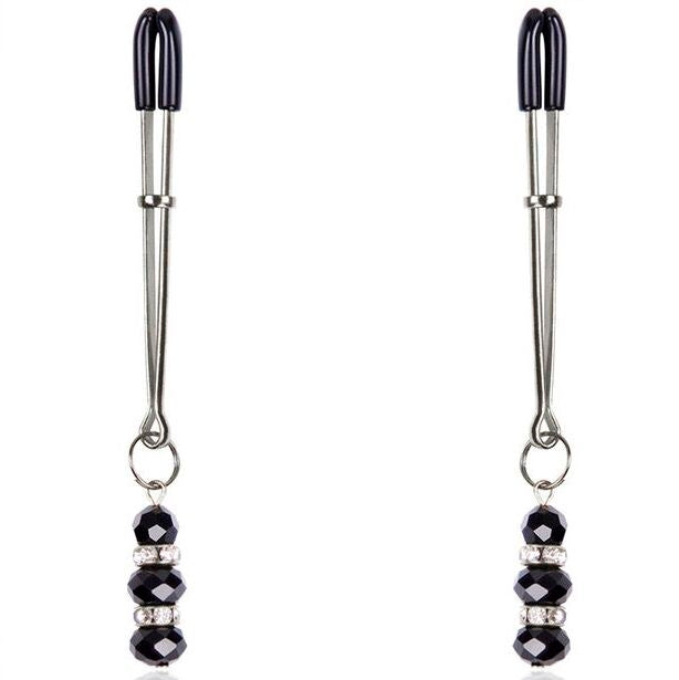 Pinzas Pezones Con Piedrecitas Cristal