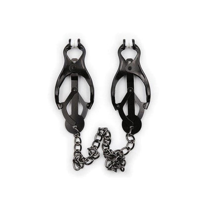 Pinzas Pezones Japoneas Con Cadena Negra