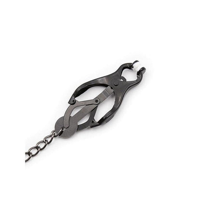 Pinzas Pezones Japoneas Con Cadena Negra