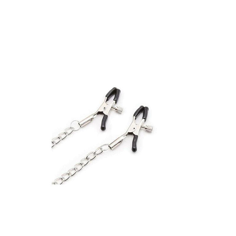 Mordaza De Anilla Con Cadenas Y Pinzas Pezones