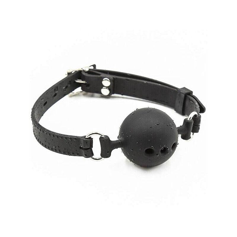 Mordaza Bola Transpirable Silicona Talla L