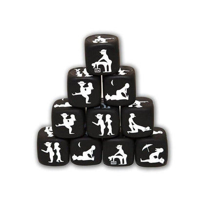 Juego De Dados De Posturas Negro