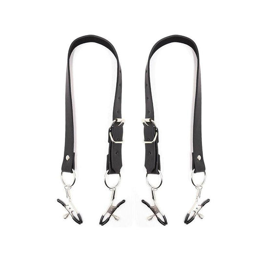Pinzas Clitoris Con Correas Piernas