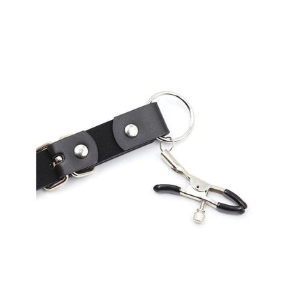 Pinzas Clitoris Con Correas Piernas