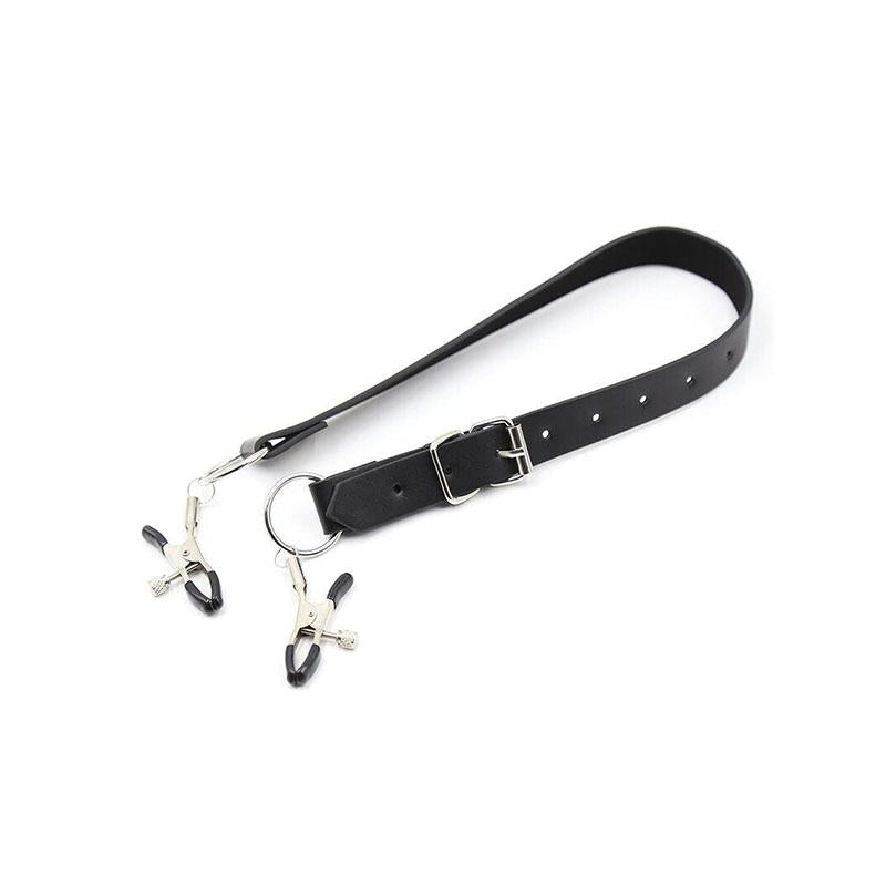Pinzas Clitoris Con Correas Piernas