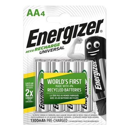 Pilas Recargables HR6 AA 1300mAh - Blister 4 Uds