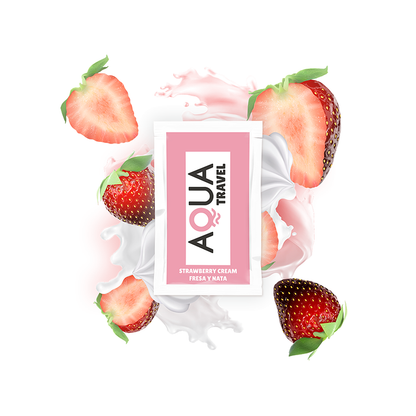 Lubricante Aqua Travel Fresa & Nata 6 ML