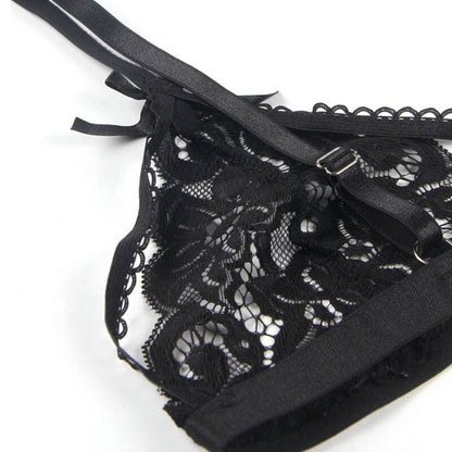 Set Sujetador & Tanga Con Liguero