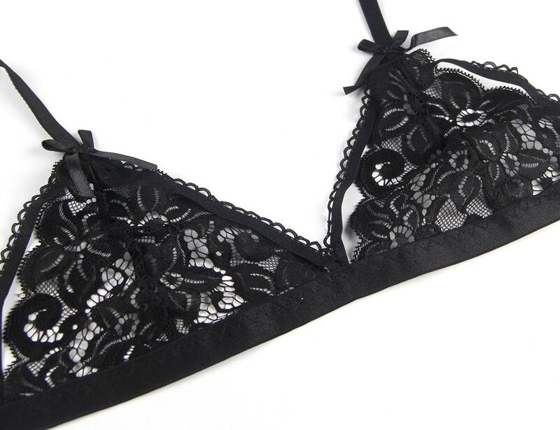 Set Sujetador & Tanga Con Liguero