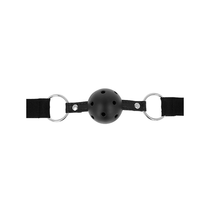 Mordaza Bola Transpirable Tela Negra