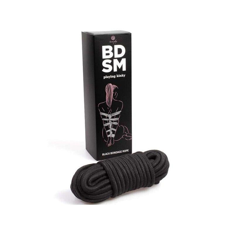 Cuerda Bondage Negra Bdsm Collection