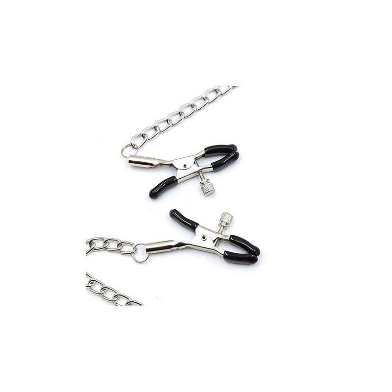 Mordaza Bola Negra Con Pinzas Pezones