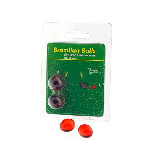 Lubricante Brazilian Balls Fresa & Cereza 2 Bolas