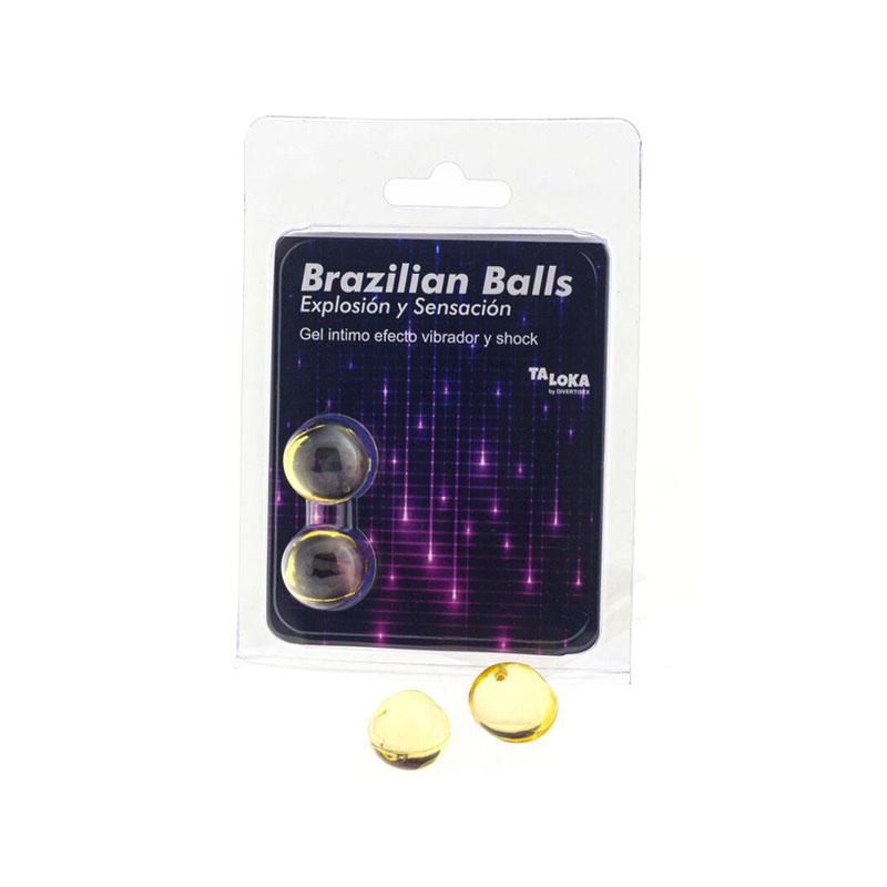 Lubricante Brazilian Balls Efecto Vibración & Shock 2 Uds