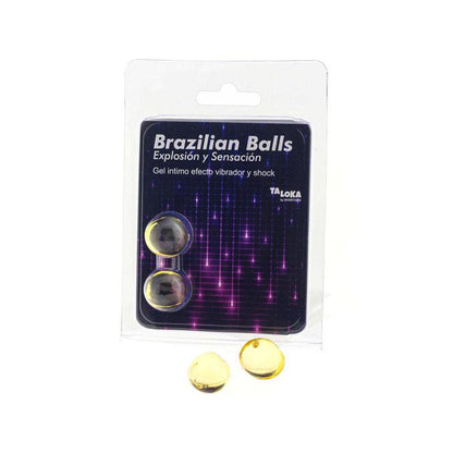 Lubricante Brazilian Balls Efecto Vibración & Shock 2 Uds