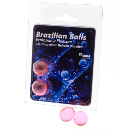Lubricante Brazilian Balls Efecto Vibración Refrescante 2 Uds