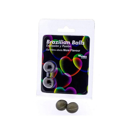 Lubricante Brazilian Balls Efecto More Flavour 2 Uds