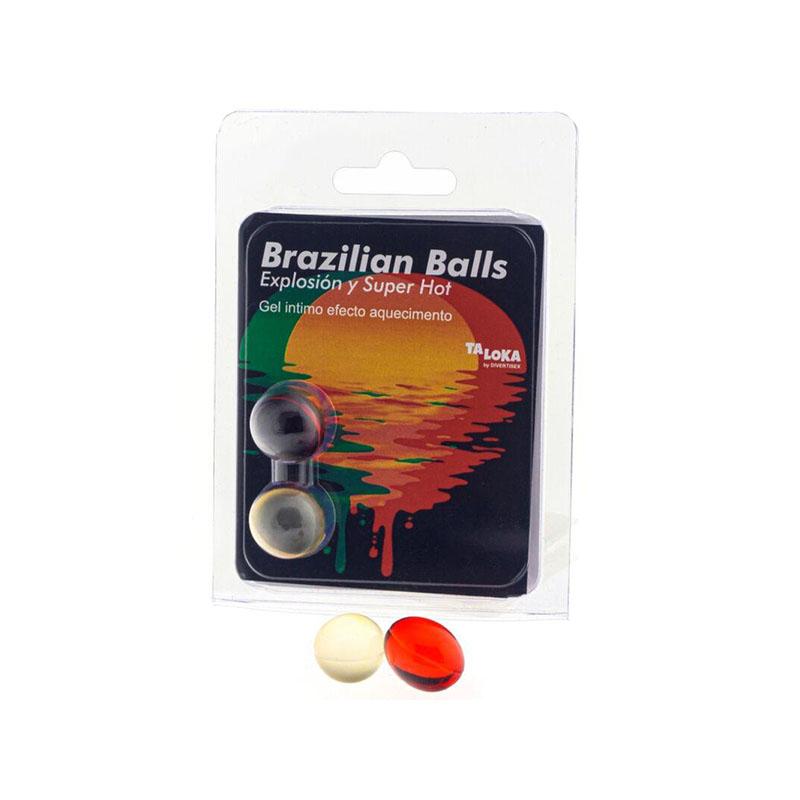 Lubricante Brazilian Balls Efecto Super Hot 2 Bolas