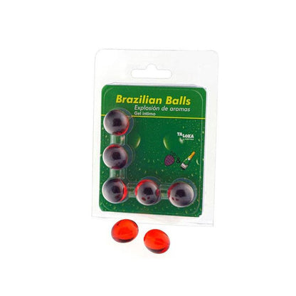 Lubricante Brazilian Balls Fresas & Champagne 5 Uds