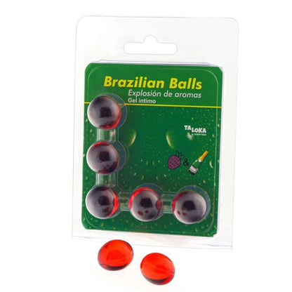 Lubricante Brazilian Balls Fresas & Champagne 5 Uds