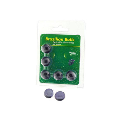 Lubricante Brazilian Balls Frutas Del Bosque 5 Uds