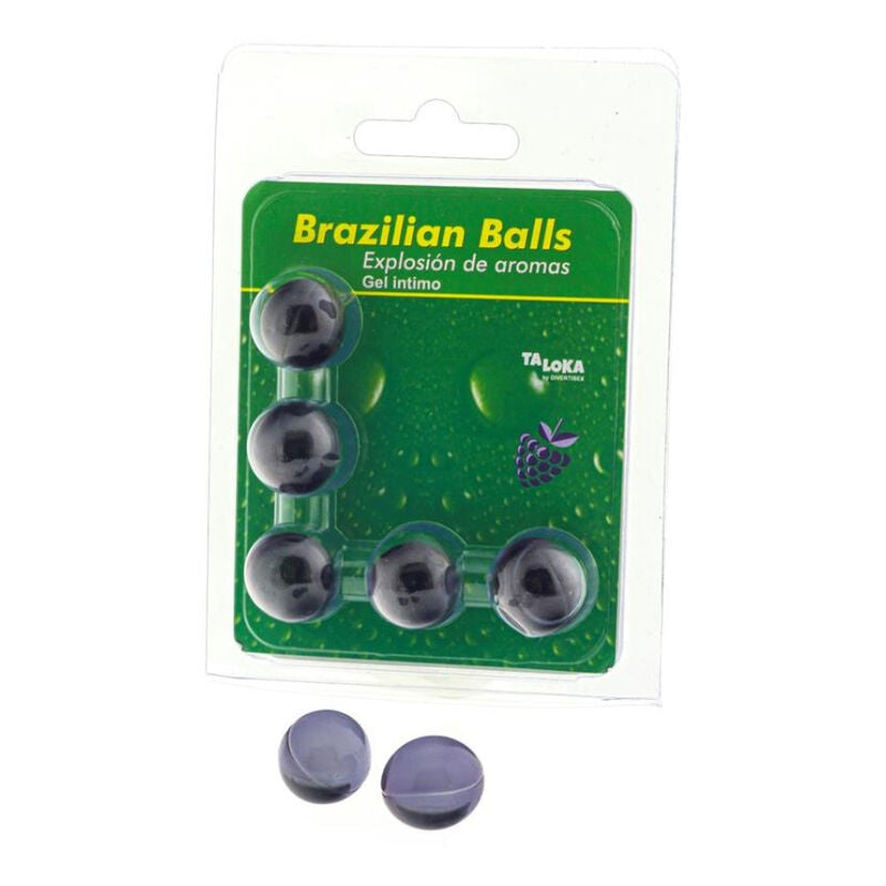 Lubricante Brazilian Balls Frutas Del Bosque 5 Uds