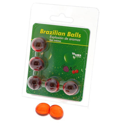 Lubricante Brazilian Balls Fresa & Cereza 5 Uds