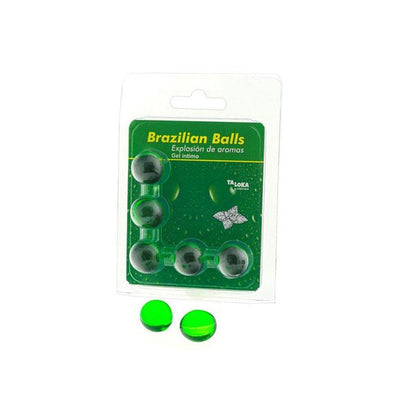 Lubricante Brazilian Balls Menta 5 Uds