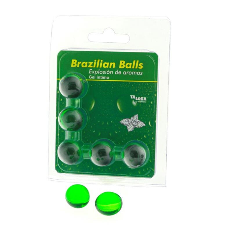 Lubricante Brazilian Balls Menta 5 Uds