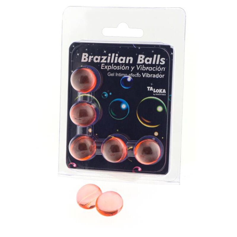 Lubricante Brazilian Balls Efecto Vibración 5 Uds