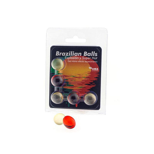 Lubricante Brazilian Balls Efecto Super Caliente 5 Uds