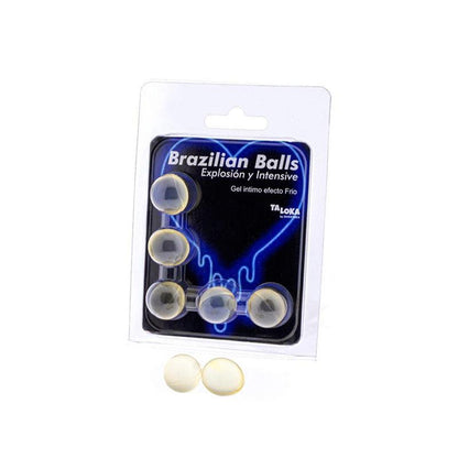 Lubricante Brazilian Balls Efecto Frio & Vibración 5 Uds