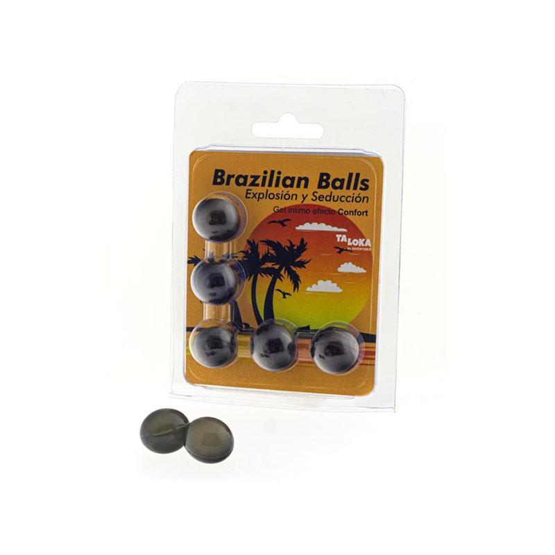 Lubricante Brazilian Balls Efecto Confort 5 Uds
