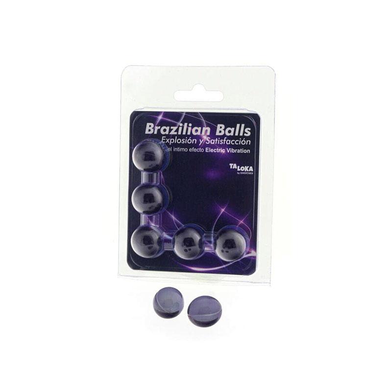 Lubricante Brazilian Balls Efecto Vibración Eléctrica 5 Uds