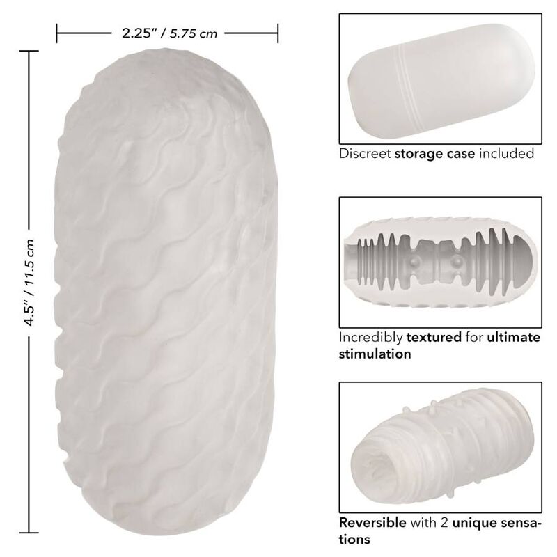 Masturbador Reversible Ribbed