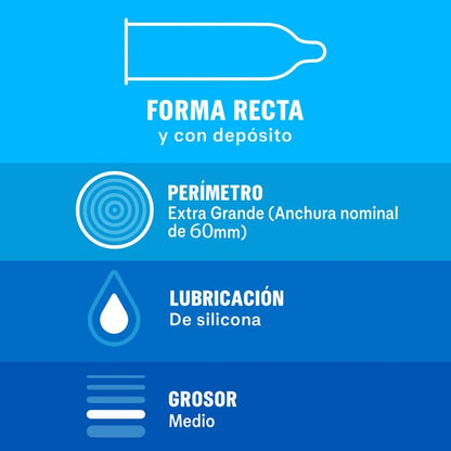 Preservativos Durex Natural XL 12 Uds