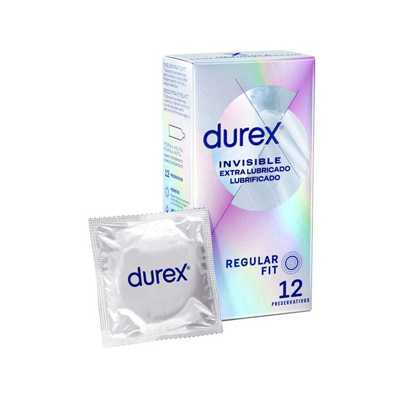 Preservativos Durex Invisible Extra Lubricado 12 Uds