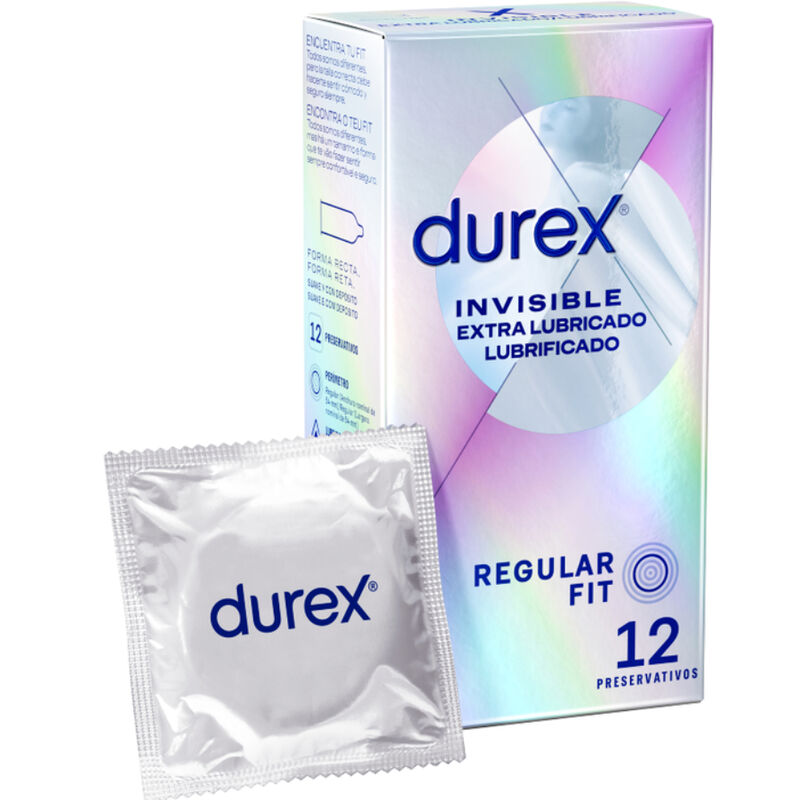 Preservativos Durex Invisible Extra Lubricado 12 Uds