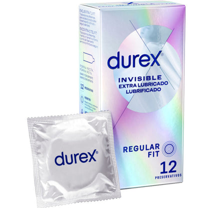 Preservativos Durex Invisible Extra Lubricado 12 Uds