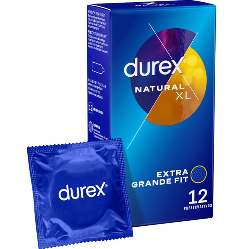 Preservativos Durex Natural XL 12 Uds
