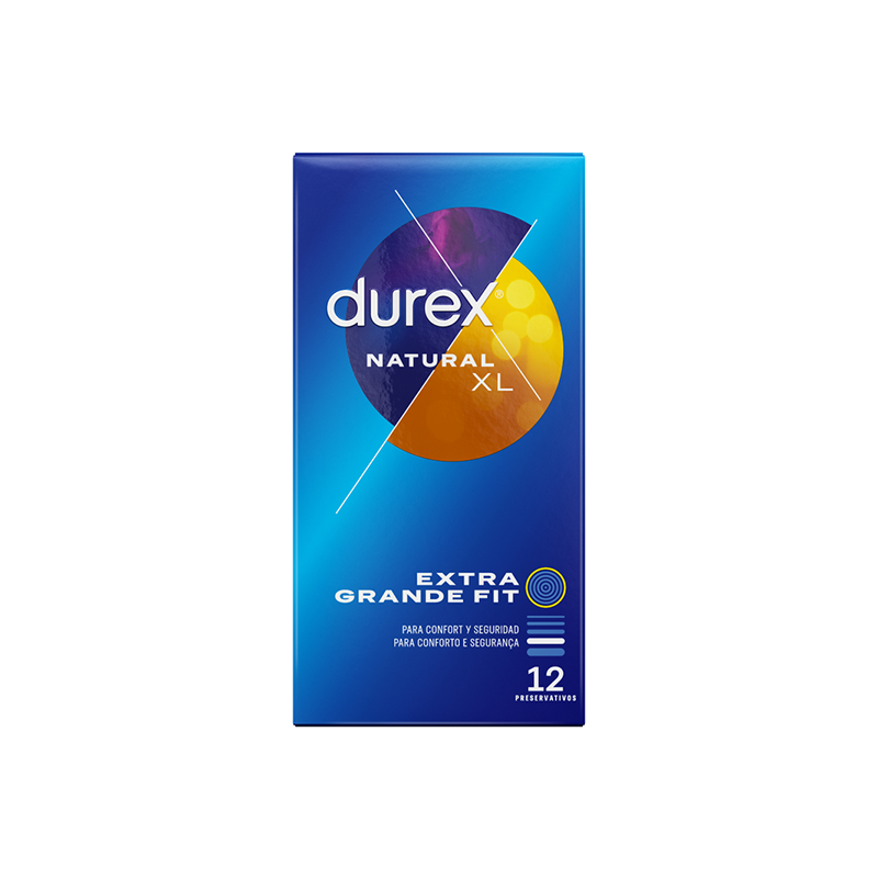 Preservativos Durex Natural XL 12 Uds