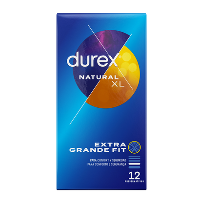 Preservativos Durex Natural XL 12 Uds
