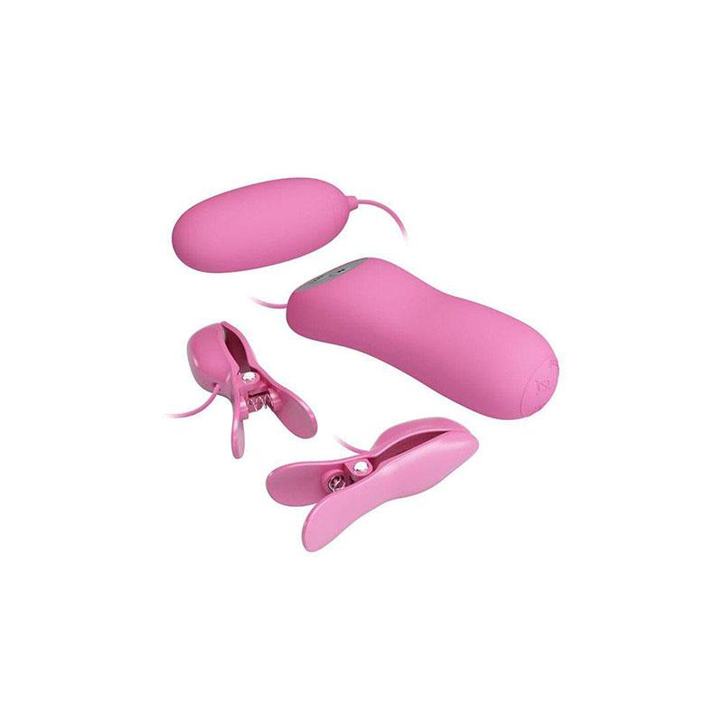 Pinzas Con Vibración Y Eletroshock Rosa