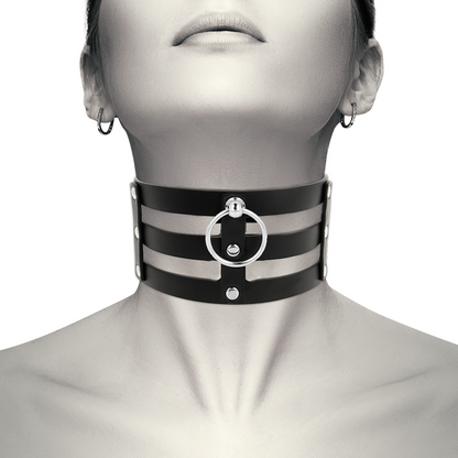 Choker Cuero Vegano Estilo Fetish