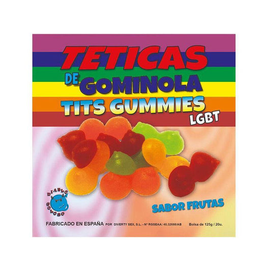 Teticas De Gominola Brillo Surtidas Lgtb