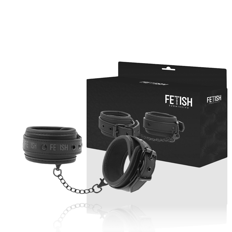 Esposas Tobillos Cuero Vegano Con Forro De Nopreno